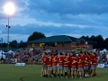Saturday night, semis under the lights